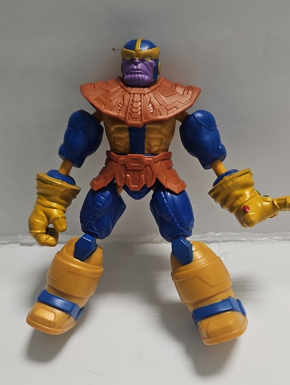 Superhero Action Figure - Blue, Gold & Purple Kids Toy